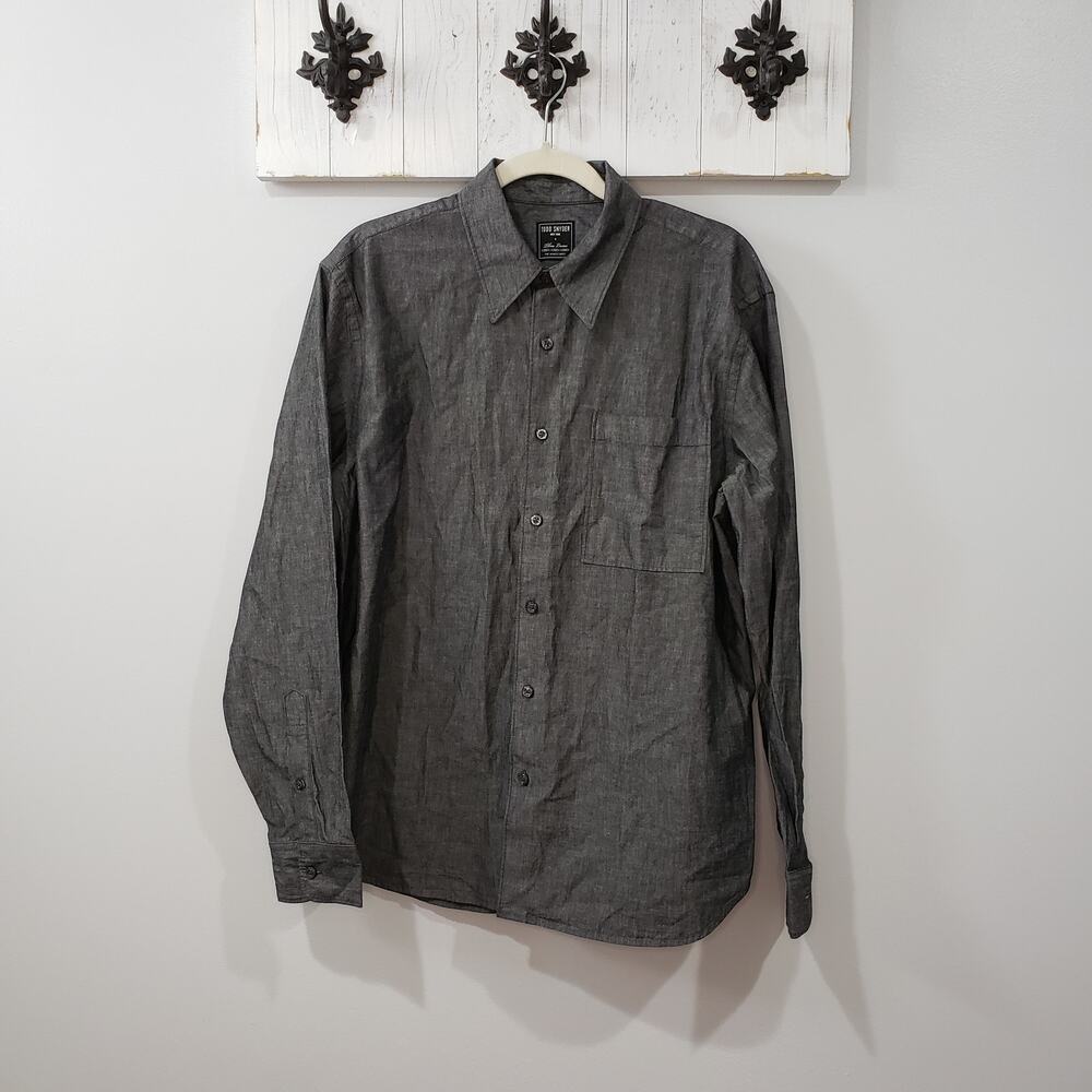 Todd Snyder Black Chambray Big Shirt NWT S